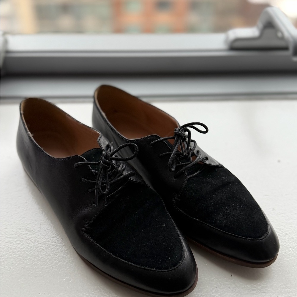 Women Black Madewell Lace-Up Shoes